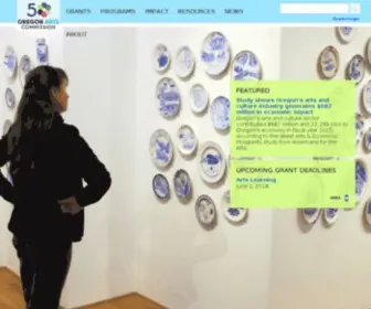 Oregonartscommission.org(Oregon Arts Commission) Screenshot