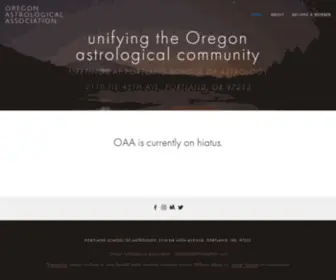 Oregonastrology.org(Oregon Astrological Association) Screenshot