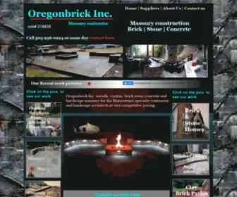 Oregonbrick.com(Masonry contractor In Brick) Screenshot