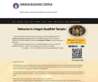 Oregonbuddhisttemple.com(The Oregon Buddhist Temple) Screenshot