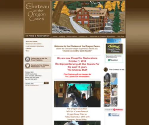 Oregoncaveschateau.com(Oregoncaveschateau) Screenshot