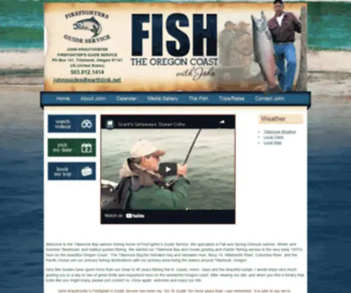 Oregoncoastfishingguide.com(FireFighter's Guide Service) Screenshot