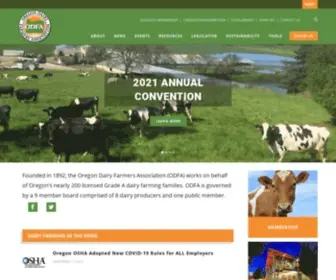 Oregondairyfarmers.org(Oregon Dairy Farmers Association) Screenshot