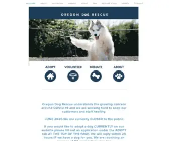 Oregondogrescue.org(Your next best friend) Screenshot