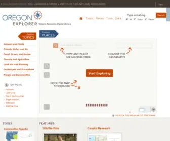 Oregonexplorer.info(Oregon State University) Screenshot