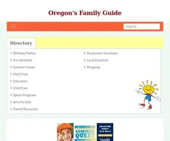 Oregonfamilyguide.com(Your resource for Parenting) Screenshot