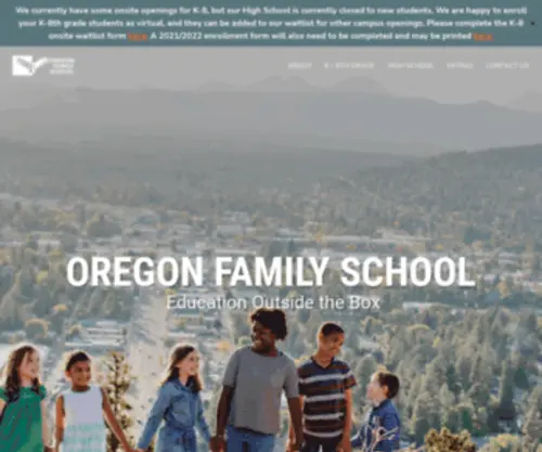 Oregonfamilyschool.com(Oregon Family School) Screenshot