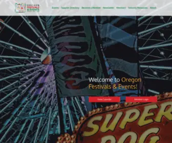 Oregonfestivals.org(Oregon Festivals & Events Association) Screenshot
