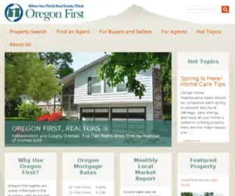 Oregonfirst.com(Realtors®) Screenshot