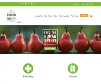 Oregonfoodbank.org(Oregon Food Bank) Screenshot