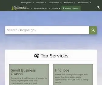 Oregon.gov(State of Oregon) Screenshot