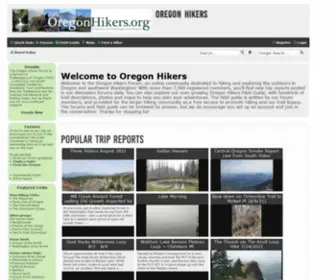 Oregonhikers.org(Oregon Hikers) Screenshot