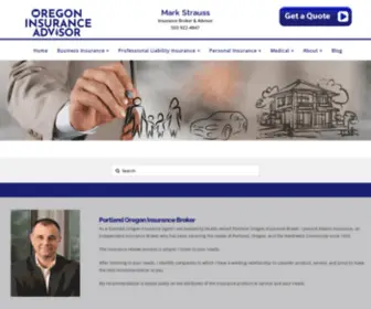 Oregoninsuranceadvisor.com(WordPress) Screenshot