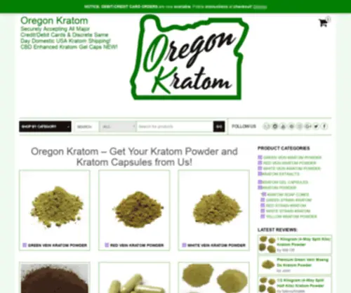 Oregonkratom.com(Oregonkratom) Screenshot