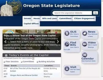 Oregonlegislature.gov(The Oregon Legislative Website. Our primary role) Screenshot