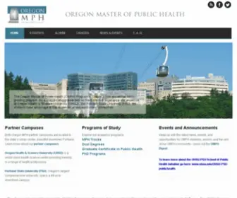 Oregonmph.org(Oregon Master of Public Health) Screenshot