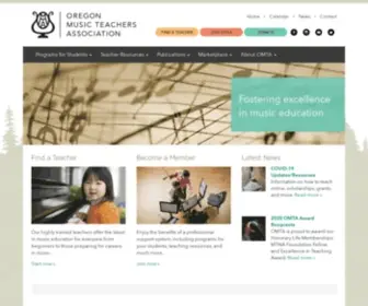 Oregonmta.org(Oregon Music Teachers Association) Screenshot