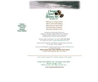 Oregonoyster.com(Oregon Oyster Farms) Screenshot