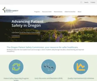 Oregonpatientsafety.org(Oregon Patient Safety Commission) Screenshot