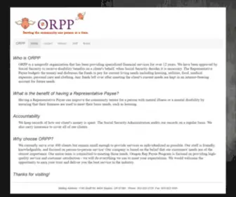 Oregonpayee.org(ORPP) Screenshot