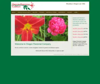 Oregonperennial.com(Oregon Perennial Company) Screenshot