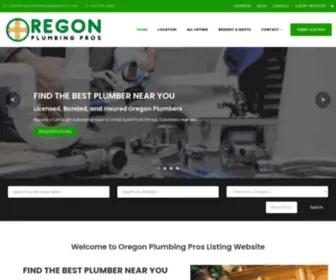 Oregonplumbingpros.com(Oregon Plumbing Pros) Screenshot