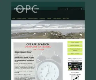 Oregonpsychoanalytic.org(OPC Home) Screenshot