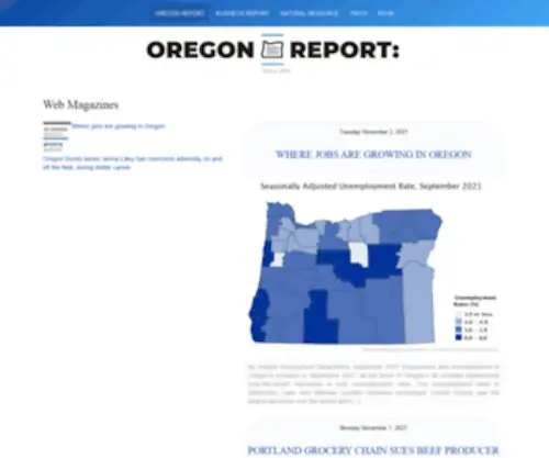 Oregonreport.com(The Best of Oregon News...Daily) Screenshot