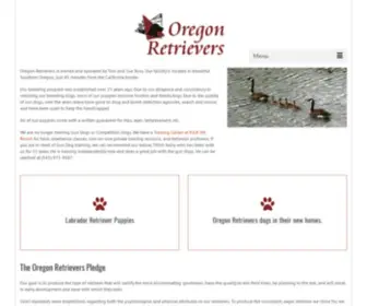 Oregonretrievers.com(Oregon Retrievers) Screenshot