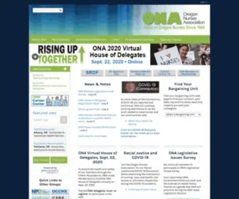 Oregonrn.org(Oregon Nurses Association) Screenshot