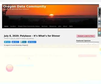 Oregonsql.org(Oregon Data Community) Screenshot