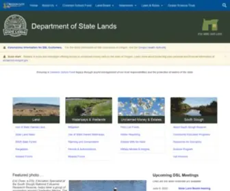 Oregonstatelands.us(Department of State Lands) Screenshot