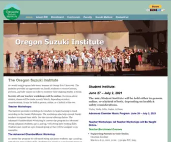 Oregonsuzukiinstitute.org(The Oregon Suzuki Institute) Screenshot