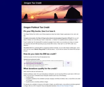 Oregontaxcredit.com(Oregontaxcredit) Screenshot