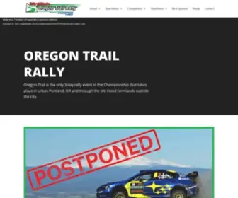 Oregontrailrally.com(Oregon Trail Rally) Screenshot