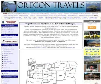 Oregontravels.com(State Guide to Oregon Travel) Screenshot