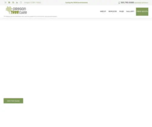 Oregontreecare.com(Oregon Tree Care Arborist) Screenshot