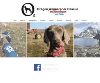 Oregonweimrescue.org(Oregon Weimaraner Rescue) Screenshot