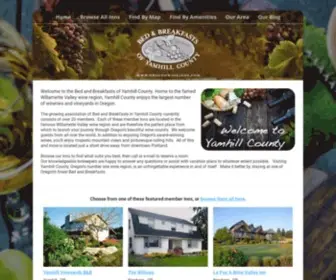 Oregonwineinns.com(Bed & Breakfasts of Yamhill County) Screenshot