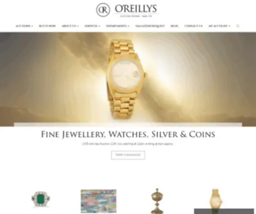 Oreillysfineart.com(O'Reilly's Auction Rooms) Screenshot