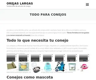 Orejaslargas.org(Todo sobre conejos) Screenshot