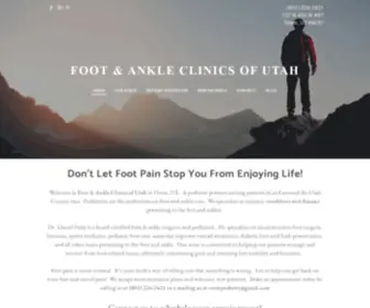 Orempodiatry.com(FOOT & ANKLE CLINICS OF UTAH) Screenshot