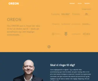 Oreon.dk(Forside) Screenshot