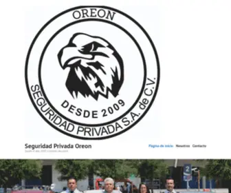 Oreonseguridadprivada.mx(Seguridad Privada Oreon) Screenshot