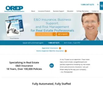 Orep.org(Appraiser Insurance) Screenshot