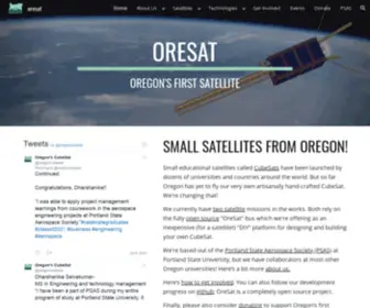 Oresat.org(oresat) Screenshot