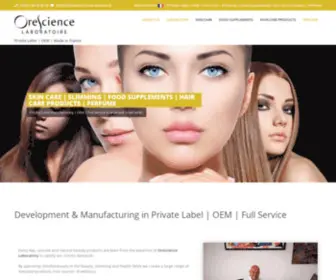 Orescience-Lab.fr(Development & Manufacturing) Screenshot