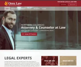 Oreslaw.com(Attorney Loveland) Screenshot