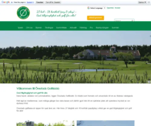 Orestadsgk.com(Örestads Golfklubb) Screenshot