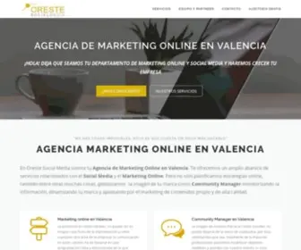 Orestesocialmedia.com(Agencia de Marketing Online en Valencia) Screenshot